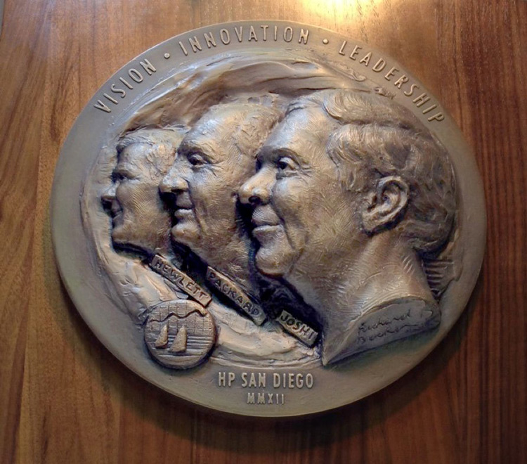VJvyomesh joshi hewlett packard bronze plaque