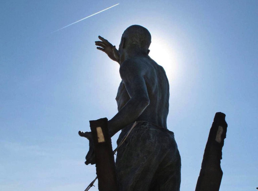 Monumental Bronze and Stainless Steel Sculptures