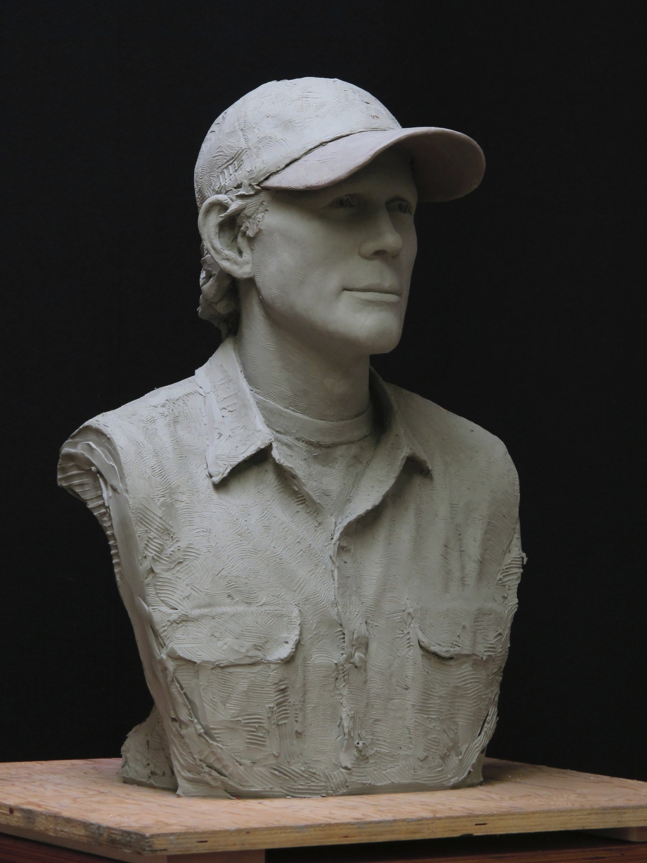 Final version of Clay sculpt of Ron Howards TV academy Hall of Fame. Poway, CA