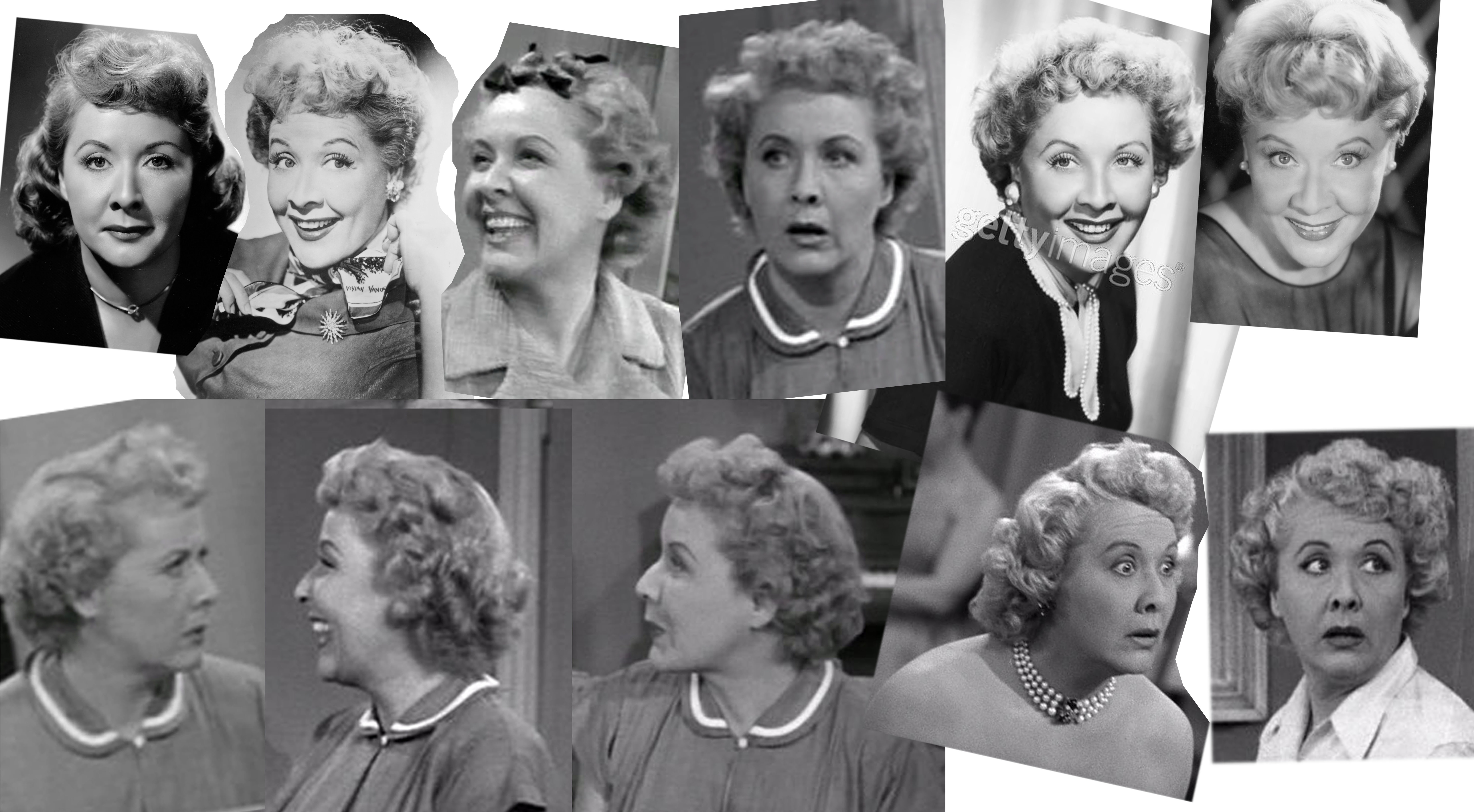 Photo Collage of Vivian Vance